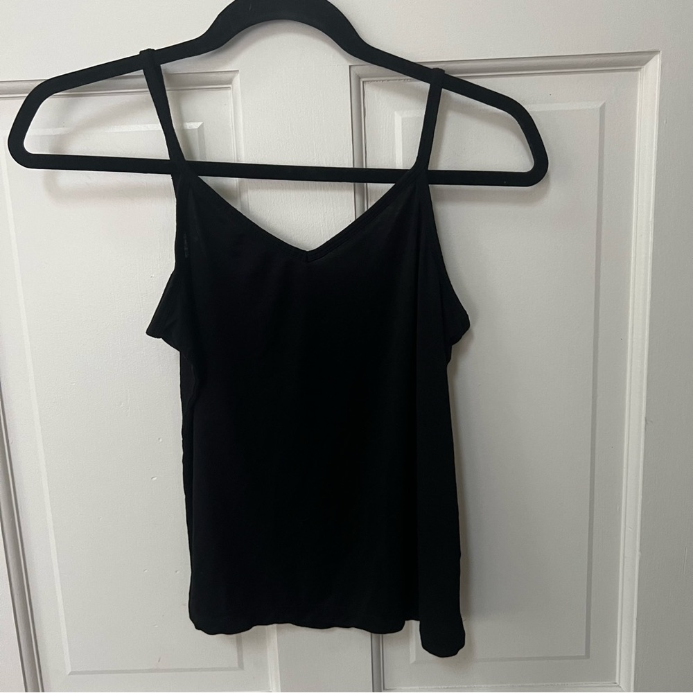 Soft Surroundings Black Adjustable Strap Camisole -  Petite XS - Preowned EUC